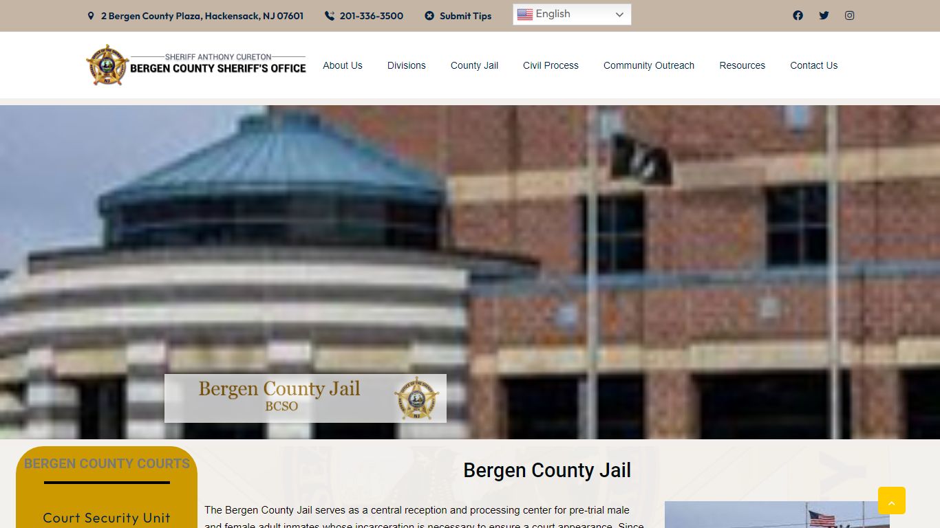 About Bergen County Jail – Bergen County Sheriff